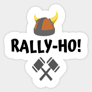 Rally Ho, FFIX Edition (Black Text) Sticker